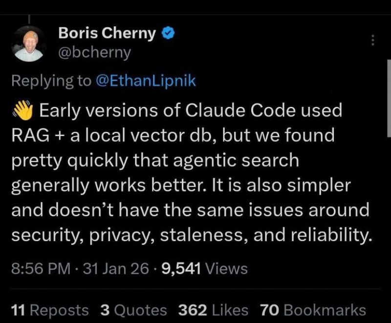 X post by Boris Cherny